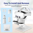 Soporte de pantalla y controlador de VR para Meta Quest 3/Meta Quest Pro/Oculus Quest 2/Oculus Quest Soporte de pantalla recargable