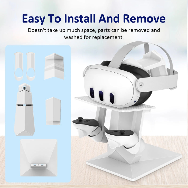 Soporte de pantalla y controlador de VR para Meta Quest 3/Meta Quest Pro/Oculus Quest 2/Oculus Quest Soporte de pantalla recargable