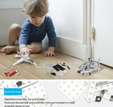 Children DIY Metal 3D Assembly Building Blocks Aircraft Warship Model Screw Nut Metal Toys Adult High-Difficulty Puzzle
