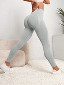 Leggings de yoga de cintura alta sin costuras para mujer, levantamiento de cadera, push up, fitness, deportes, ropa de gimnasio