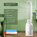 Household Bladeless Fan Wind Air Conditioner Cooling Fan Vertical Shaking Head Electric Fans Standing Fan with Remote Control