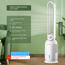 Household Bladeless Fan Wind Air Conditioner Cooling Fan Vertical Shaking Head Electric Fans Standing Fan with Remote Control