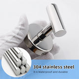 1 juego de accesorios de baño de acero inoxidable plateado, toallero, soporte para papel higiénico, gancho para barra de toalla, accesorios de baño