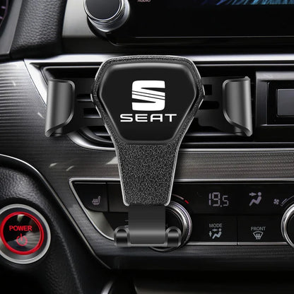 Gravity Car Phone Holder Air Vent GPS Stand Accessories For Seat Ibiza 6l 6J Leon Mk3 mk2 5F Cupra Alhambra Ateca Arona Tarraco