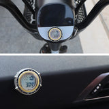 Motorcycle Digital Clock Waterproof Motorbike Stick-on Dashboard Car Clock Car Stick-On Mini Watch For Dashboard Boat Bike
