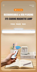Remote LED Desk Lamp Magnetic Hanging Night Light USB Rechargeable Table Lamp 3 Colors Reading Light For Cabinet Closet Wardrobe