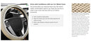 Elastic Elastic Steering Wheel Cover, Warm in Winter, Cool in Summer, Universal 15 Inches (About 38.1 Cm), Microfiber Breathable