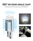 10Pcs T10 W5W 194 168 COB For Car LED burst Bulb Green Red 3000K 6000K Amber License Plate Lamp  Auto Dome Lights Canbus 12V 24V