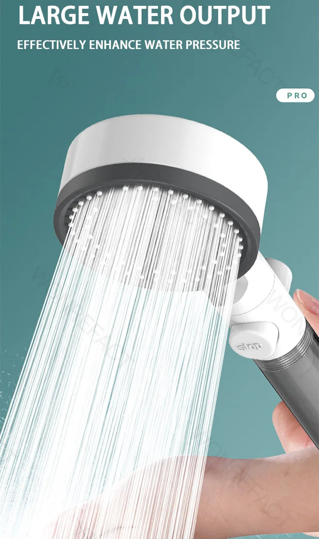 10 Mode Filter Shower Head Adjustable High Pressure Water Saving Shower One-click Water Stop Skin Care Shower Head Universal