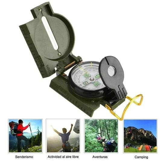 Waterproof High Precision Compass Outdoor Survival Gadget Sports Hiking Mountaineering Professional Military Army Sight
