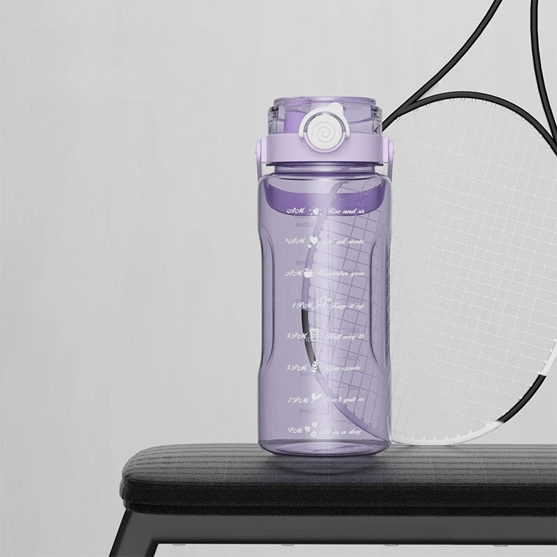 1.5L-2L Summer Large Capacity Kettle, Double Drinking Cup, Outdoor Sports Fitness Water Bottle, Straw Cup Drinking Utensils