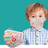 50pcs Cartoon Kids Disposable Mask 3 Layer Child Filter Hygiene Thicken Children's Face Mouth Mask Earloop mascarilla infantil