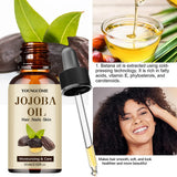 Óleo de Jojoba Orgânico, Óleo Hidratante Puro para Rosto, Cabelo, Pele e Unhas | Óleo Carreador Natural Prensado a Frio e Livre de Hexano