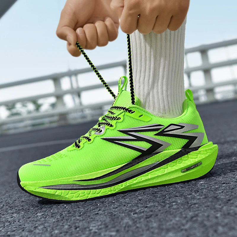 Running Sneakers Men Lightweight Breathable Non-Slip Wear-Resistant Soft Gym Jogging Shoes Comfort Marathon Sport Shoes for Man