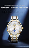 OLEVS 3638 Mens Watch Original Quartz Watch Stainless Steel Waterproof Luminous Large Dial Day Date Watches Luxury Men Box Reloj