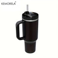 KEMORELA 30&40 oz Tumbler With Handle Lid Straw 887/1182ML Stainless Steel Water Bottle Vacuum Thermos Cup Travel Car Coffee Mug