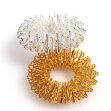 Juego de 10 anillos de acero inoxidable para masaje de dedos, anillo de acupuntura para terapia, relajación de manos, circulación sanguínea, alivio del dolor, cuidado de la salud.