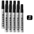 Permanent Paint Marker Pen Waterproof Black Pen for Tyre Oily Markers Quick Drying Signature Pen Stationery Supplies