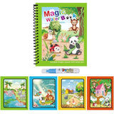1 Livro de Colorir Infantil com Caneta de Água Recarregável (Livro Mágico de Desenho com Água) – Brinquedo Educativo de Desenho e Aprendizado