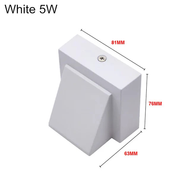 IP65 Waterproof 5W 10W  indoor outdoor Led Wall Lamp modern Aluminum Surface Mounted Cube Led Garden Porch Light AC110V-/220V