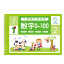 Reusable Children 3D Copybook For Calligraphy Numbers Handwriting Copybooks Learning Math Writing Practice Book For Kids