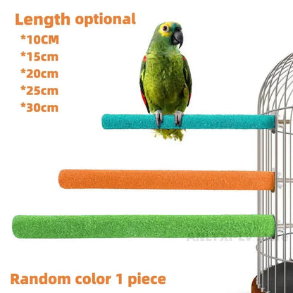 Barra para afilar picos y garras de pájaro, palo de pie, estación para loros, suministros para pájaros, soporte para afilar garras de loro, accesorios para jaulas