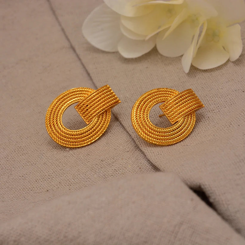 Jewelry Set For Women  Gold Plated With Necklace Pendant Nigerian Wedding Jewelry