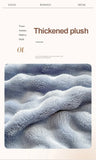 1 Pc Luxury Faux Rabbit Fur Throw Blanket Soft Warm White Striped Fluffy Blankets for Sofa Office Naps Single Double Plush Plaid