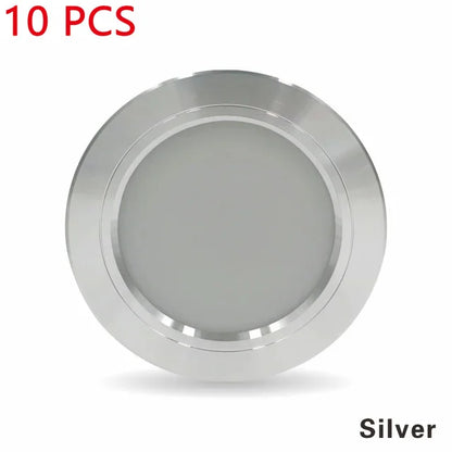 O teto Recessed redondo do brilho 10Pcs alto conduziu o teto Recessed Downlight do quarto interno comercial do ponto 220V 5W 9W 12W15W 18W Entrega rápida 6-9 dias de entrega livre