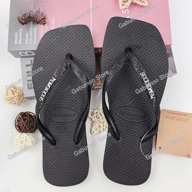 Women's flip flops Havaianas outdoor anti slip beach slippers