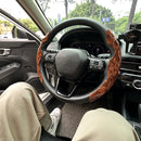 38cm Car Steering Wheel Covers Booster Micro Fiber Leather Auto Interior Decorative Accessories Universal Carbon Fiber Looking