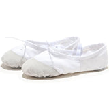 Flat Head Slippers for Kids, Soft Ballet Slippers, Belly Dance Shoes, Yoga, Gym, Black and White, Women and Men