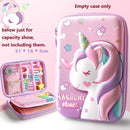 3D Pencil Case EVA Stationery Box School Supplies Pink Unicorn Pen Bag Ruler Storage Eraser Holder Pouch Rabbit Organizer INS A