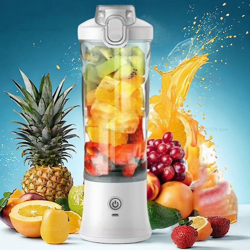 Portable mixer 600ml Household fruit cup smoothie mixer 4000mAh USB rechargeable smoothie mixer personal juicer kitchen tools
