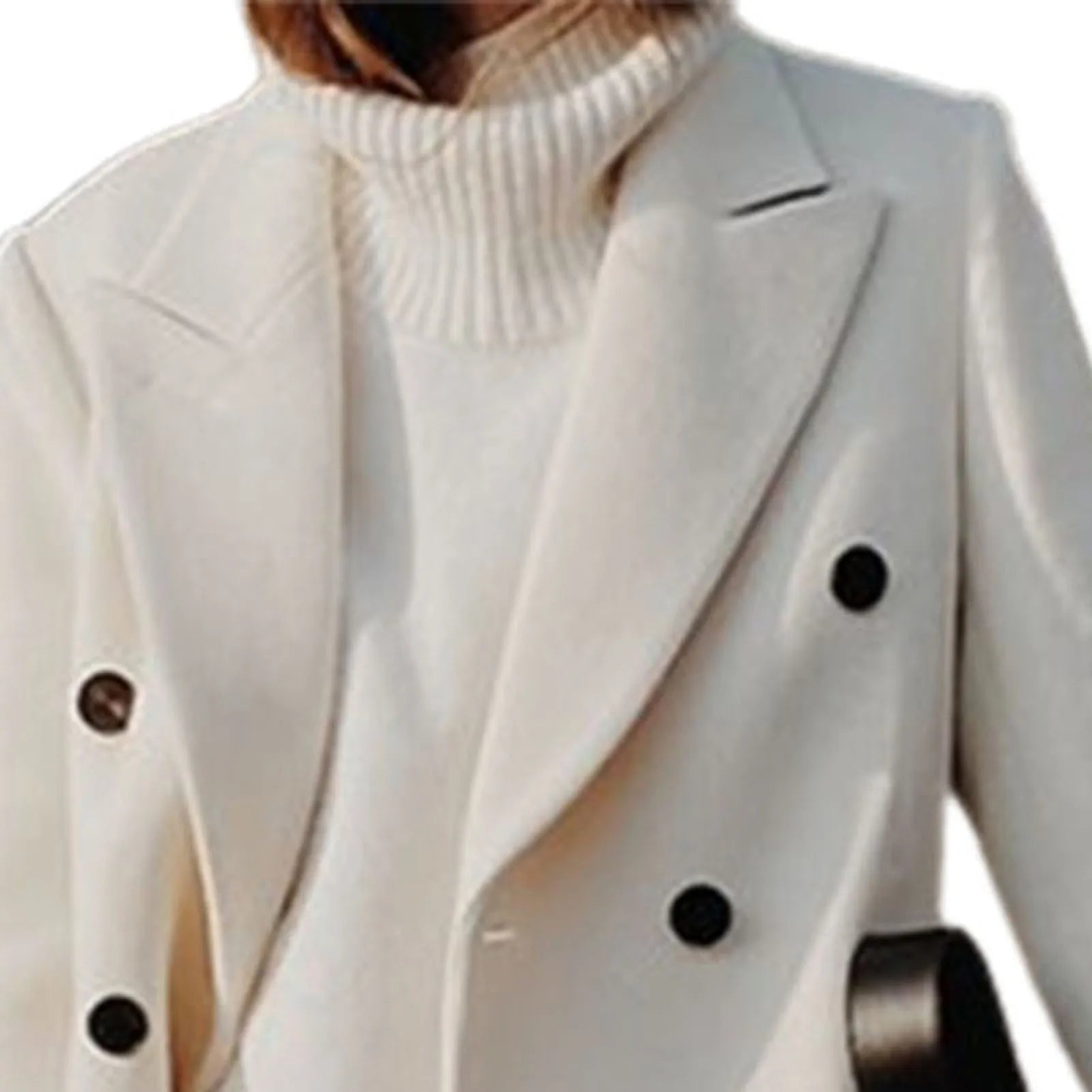 Woolen Cardigan Popular Loose Long Casual Woolen Jacket Coat Overcoat Woolen Suit Versatile Korean Women's Clothing Merad Style