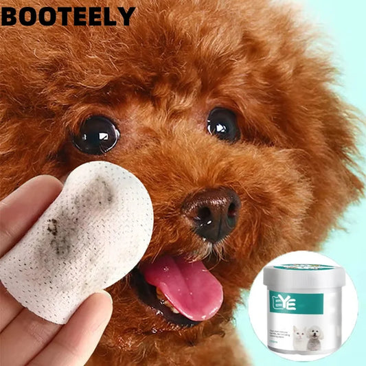New Pet Eye Wipes Cats and Dogs Tear Stain Wet Wipes Cats and Dogs Universal No Irritation Cleaning Products 130 Canned Wipes
