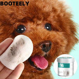 New Pet Eye Wipes Cats and Dogs Tear Stain Wet Wipes Cats and Dogs Universal No Irritation Cleaning Products 130 Canned Wipes