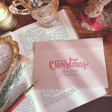 5pcs Vintage Christmas Envelope，Christmas Gift Card Envelope For Blessing Message Cards, Gratitude Cards, Handwritten Letters