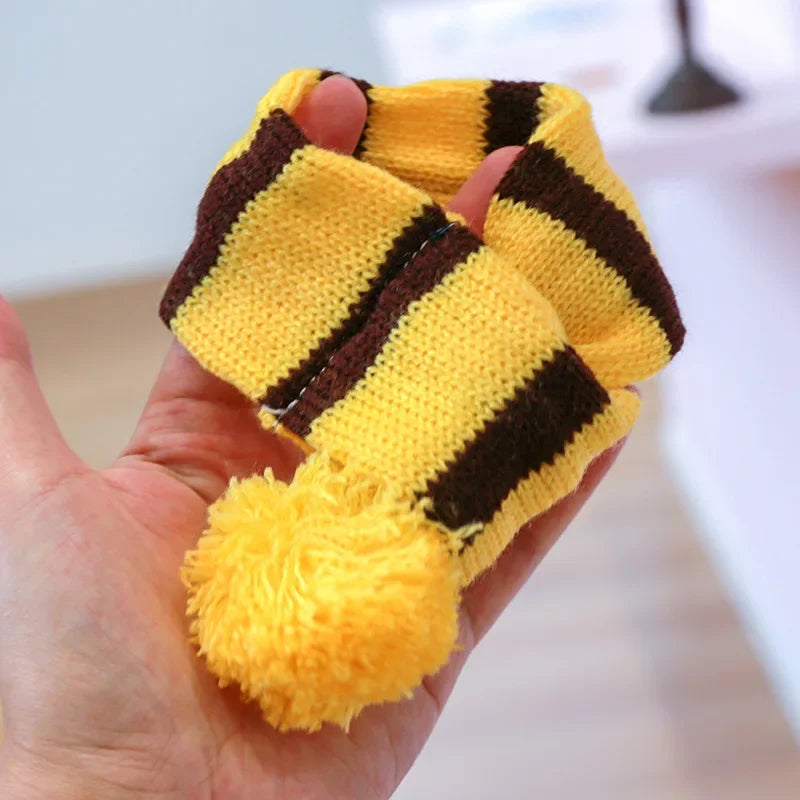 Dog Winter Wear 1 Set(hat+scarf+leg Warmers) Rainbow Stripe Knitted Dog Scarf Winter Warm Hat Footwear Sloves Pet Clothes