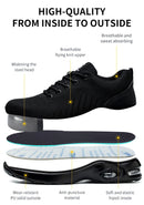 New Styles Men Safety Boots With Steel Toe Cap Anti-smash Work Sneakers Safety Shoes Men IndestructibleWork Boots Tactical Boots