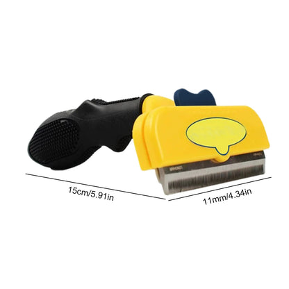 Peines para quitar el pelo de mascotas y gatos, cepillos de aseo para perros y gatos, peines de masaje para la caída del pelo, cepillo de limpieza y desenredado para recortar el pelo de mascotas.