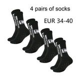 4 pares de calcetines de fútbol TC de tubo medio pegados nuevos para entrenamiento y competición deportiva, antideslizantes y transpirables.