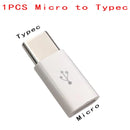 1PCS/5PCS Micro USB Female To Type C Male Adapter Mobile  Phone  Android Converter Micro-B To USB-C Data Cable Connector