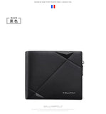 Men's Slim Wallet Genuine Leather Mini Purse Casual Design Bifold Wallet Brand Short Slim Wallet WILLIAMPOLO Luxury brand