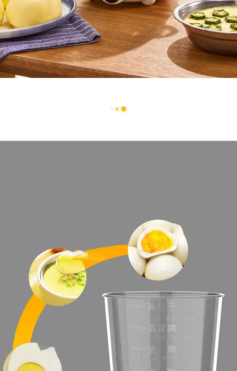 Electric egg cooker kitchen breakfast machine new multi-functional 220V double layer egg cooker mini steamer egg cooker