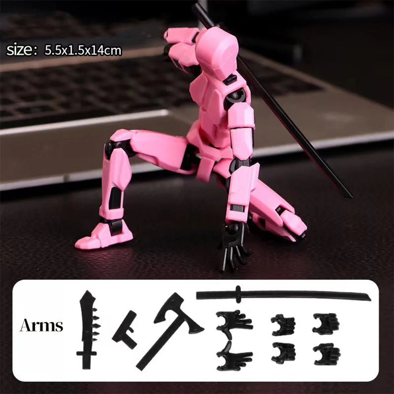 DIY 13 Action Multi-Jointed Movable Shapeshift Robot 3D Printed Mannequin Dummy Action Model Home Decor Figurines for Children