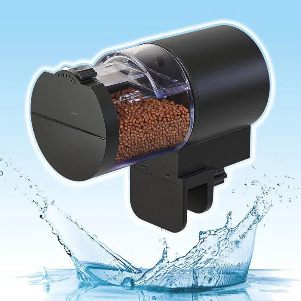 Automatic Fish Tank Feeder Digital Timer Food Dispenser For Aquarium Pond Turtle Intelligent Control Vacation Feeding Device