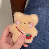 Black Cat Doll Pendant Keychain Cute Pilot Little Black Cat Hanging Backpack Keychain Creative Cat Plush Keychain Gift for Phone