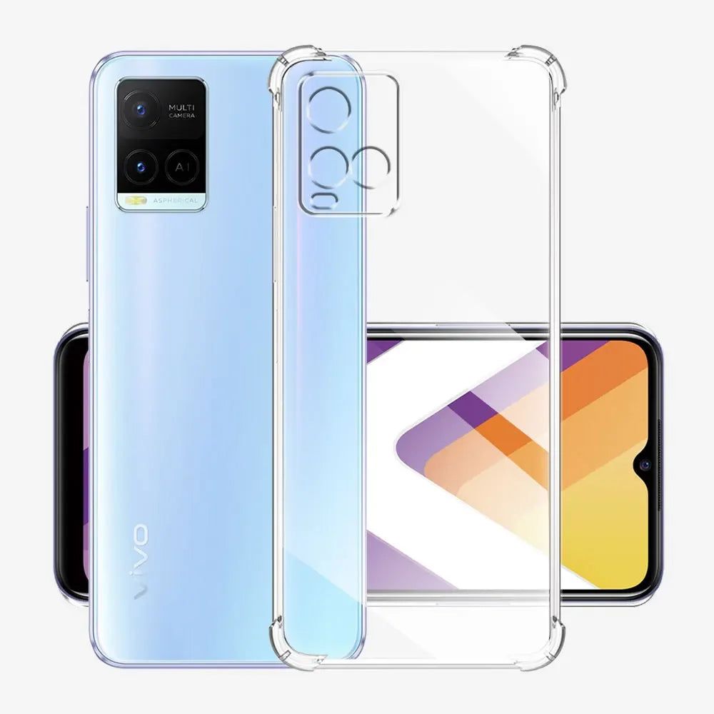 For VIVO Y33s Case 2021 Silicone Soft Shockproof Transparent Cover For Vivo Y33S Clear Phone Cases For vivo Y33s Fundas Coque