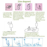1200ml Household Enema Colonic Irrigation Douche Kit Reusable Cleaning Detox Bag With 10 Cleaning Heads